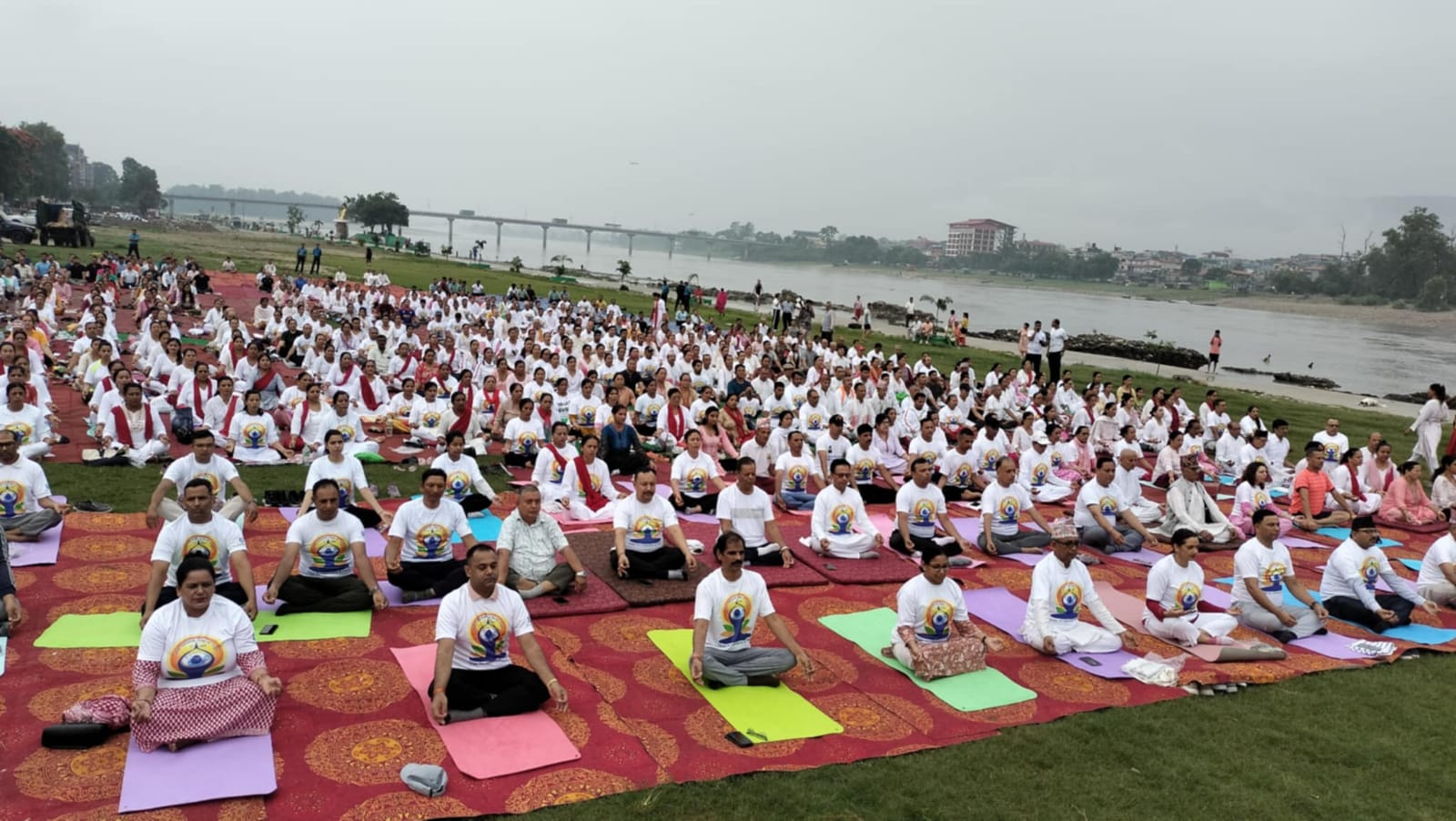 IDY celebrations at Bharatpur, Chitwan district of Nepal on June 17, 2024